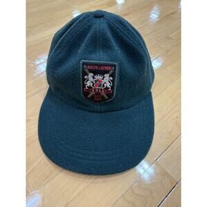 VTG Polo Sport Ralph Lauren Green Wool Fitted XL Long Bill Hat Ski Crest USA